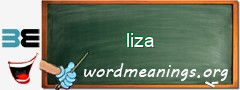 WordMeaning blackboard for liza